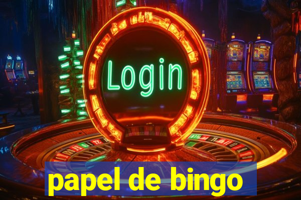 papel de bingo